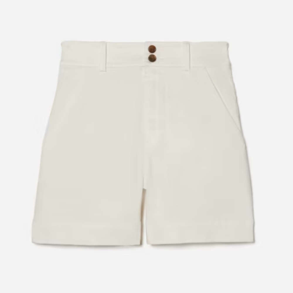 Everlane Way-High Twill Shorts